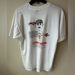 Larry Knows Badminton T-Shirt